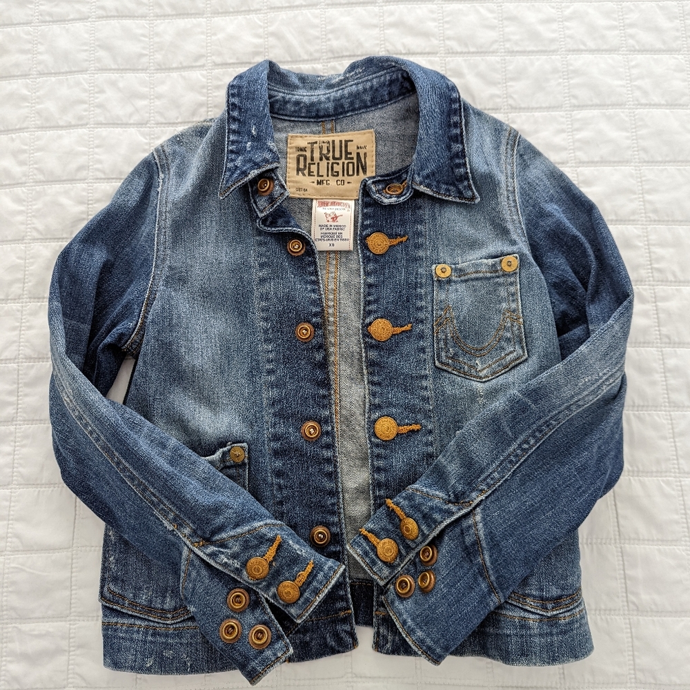 True religion kids denim jacket